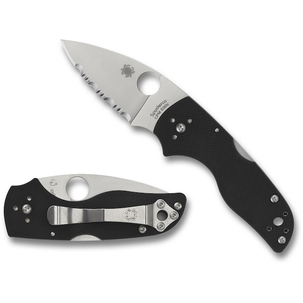 Spyderco 2024 Spyderco Lil' Native G-10 Black Back Lock Serrated SPY-C230MBGS - main